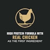 Real chicken as the first ingredient