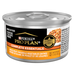 Purina Pro Plan Complete Essentials Entrée de Blanc de Poulet et de Légumes en Sauce Nourriture pour Chats Adultes