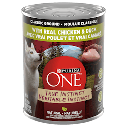 Purina ONEᴹᴰ Véritable Instinct Moulue Classique avec Vraie Poulet et Vrai Canard Nourriture pour Chiens