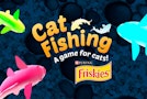 Le chat qui pêche, un jeu pour chats de Purina Friskies