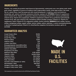 Ingredients & guaranteed analysis