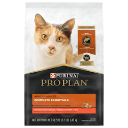 Pro Planᴹᴰ Adulte Complete Essentials Bouchées à la Viande Formule Saumon et Riz Nourriture Sèche pour Chats