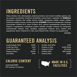 Ingredients & Guaranteed Analysis