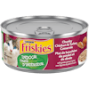 Friskies Chats d'Intérieur Plat de Bouchées de Poulet et de Dinde Avec Légumes du Jardin en Sauce Nourriture Humide pour Chats