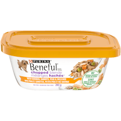 Benefulᴹᴰ Mélanges Hachés avec Poulet, Carottes, Petits Pois et Riz Sauvage Nourriture Humide pour Chiens