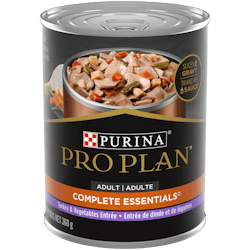 Pro Planᴹᴰ Adulte Complete Essentials Entrée de Dinde et de Légumes Tranches en Sauce Nourriture Humide pour Chiens