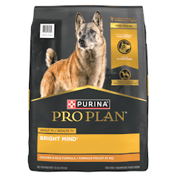 Pro Planᴹᴰ Adulte 7+ Bright Mind Formule Poulet et Riz Nourriture Sèche pour Chiens