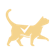 cat icon with a checkmark on the body