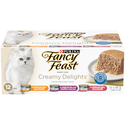 Fancy Feastᴹᴰ Creamy Delightsᴹᴰ Avec Un Soupçon de vrai lait Assortiment Nourriture pour Chats