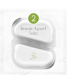 2 break-apart tubs