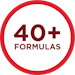 40+ formulas