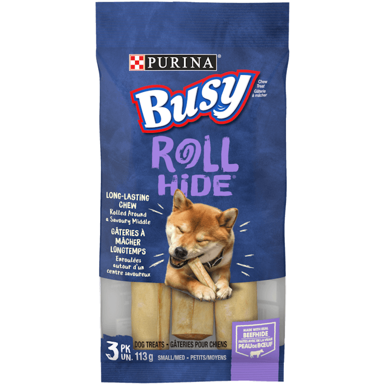 Gâteries Busy Rollhideᴹᴰ pour chiens petits/moyens