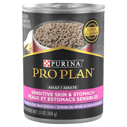 Pro Plan® Adult Sensitive Skin & Stomach Turkey & Oat Meal Entrée Classic Wet Dog Food