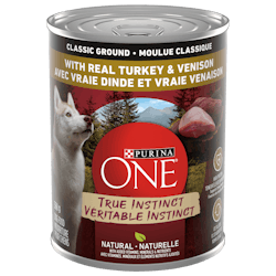 Purina ONEᴹᴰ Véritable Instinct Moulue Classique avec Vraie Dinde et Vraie Venaison Nourriture pour Chiens