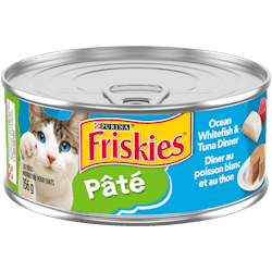 Friskies Pâté DÎner au Poisson de Mer Blanc et au Thon Nourriture Humide pour Chats