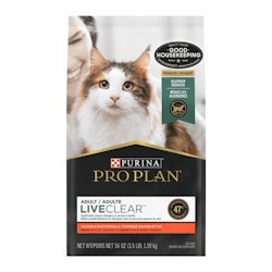 Pro Plan LiveClear Réduit les Allergènes Formule Saumon et Riz Nourriture Sèche pour Chats