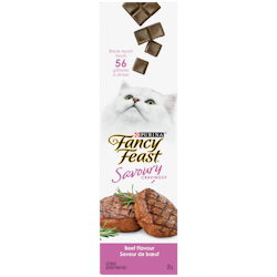 Purina🅫 Fancy Feast🅫 Savoury Cravings🅪 Saveur de Boeuf Gâteries pour Chats 10 x 28 g