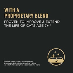 With a proprietary blend proven to improve and extend the life of cats age 7+