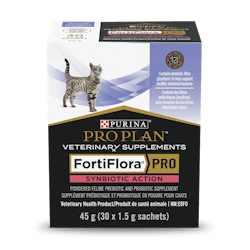 Supplément probiotique en poudre pour chats FortiFlora🅫 PRO Synbiotic Action