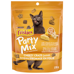 Friskies Party Mix Croquant Fromage en Folie Gâteries pour Chats