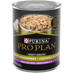 Pro Plan® Adult Weight Management Turkey & Rice Entrée Morsels in Gravy Wet Dog Food