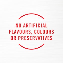 No artificial flavours, colours or preservatives