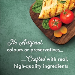 No artificial colours or preservatives - real quality ingredients