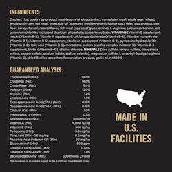 Ingredients & guaranteed analysis