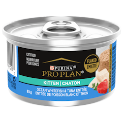 Pro Plan® Kitten Ocean Whitefish & Tuna Entrée Flaked Cat Food