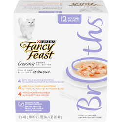 Fancy Feast® Creamy Broths Collection Gourmet Cat Complement Variety Pack