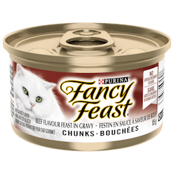 Fancy Feast Bouchées Festin a Saveur de Boeuf en Sauce Nourriture pour Chats