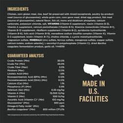 Ingredients & guaranteed analysis