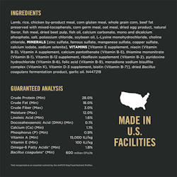 Ingredients & Guaranteed Analysis