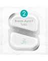 2 break-apart tubs