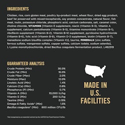 Ingredients & guaranteed analysis