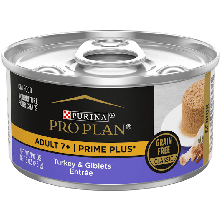 Pro Plan® PRIME PLUS® Adult 7+ Turkey & Giblets Entrée Classic Wet Cat Food