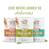 Love never look so delicious - family shot of savoury purees