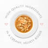 High quality ingredients in a creamy, velvety bisque