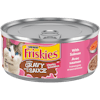 Friskiesᴹᴰ Riche en Sauce Bouchées avec Saumon en Sauce Savoureuse Nourriture Humide pour Chats