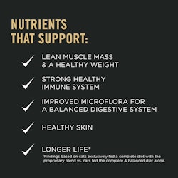 Nutrients that support lean muscle mass, healthy weight, strong healthy immune system, improved microflora and healthy skin