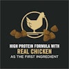 High Protein with Real Chicken