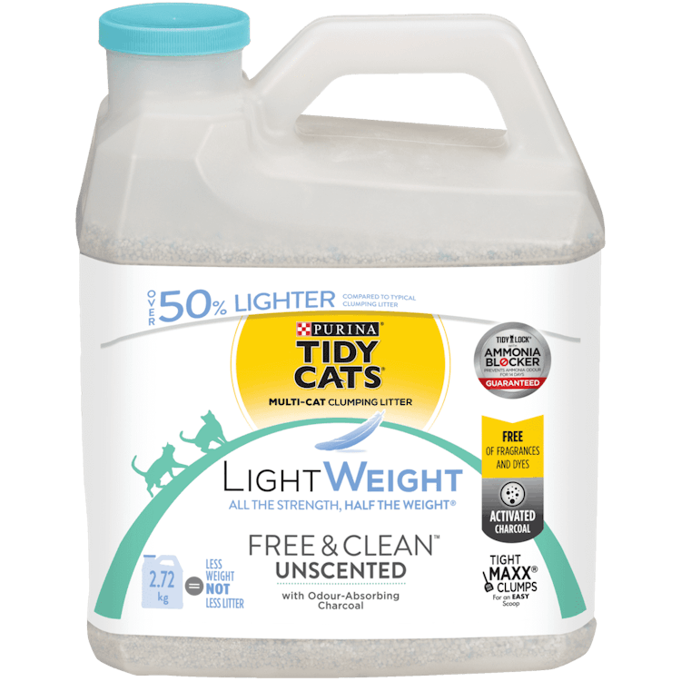 Tidy Cats® LightWeight™ Free & Clean™ Unscented Clumping Cat Litter for Multiple Cats