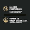 Calcium, phosphorus, vitamin A & omega-6 fatty acids