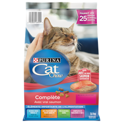 Cat Chow🅫 Complète avec Vrai Saumon Nourriture pour Chats