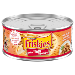 Friskies Filets Supérieurs avec Poulet en Sauce Nourriture Humide pour Chats