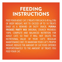 Friskies® Party Mix® Original Crunch Cat Treats - Feeding Instructions