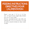 Feeding Instructions