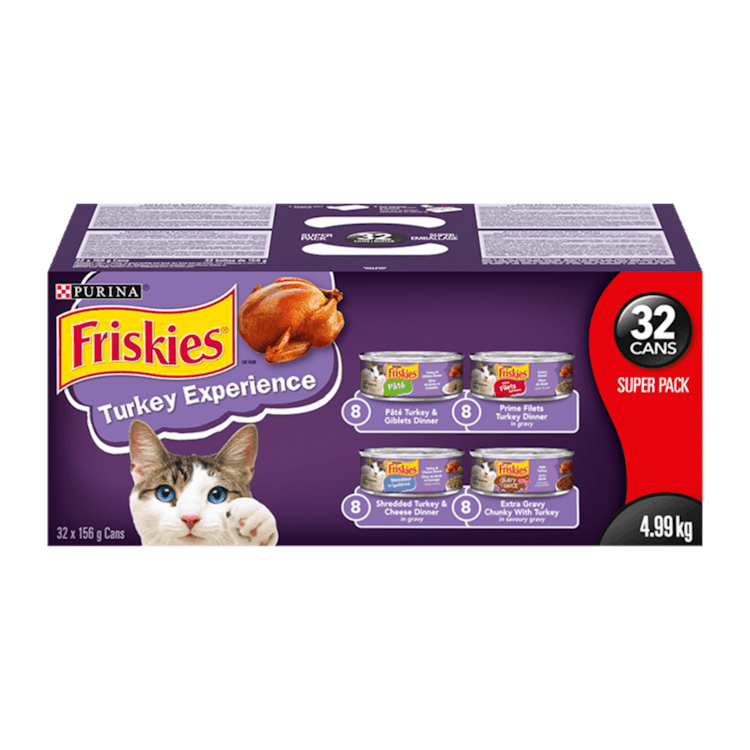 Super-emballage Purinaᴹᴰ Friskiesᴹᴰ Délicieuse dinde