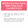 Feeding Instructions