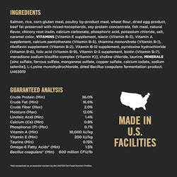 Ingredients & guaranteed analysis